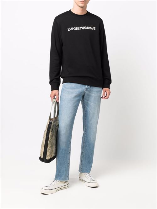 Felpa uomo nera EMPORIO ARMANI | 8N1MR61JRIZF009